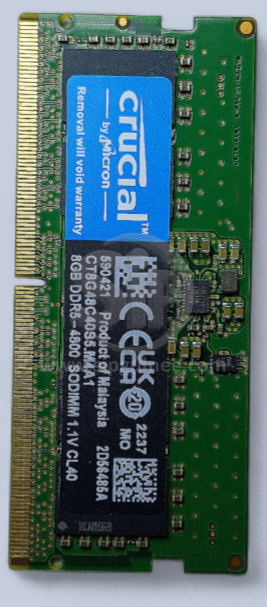 RAM Crucial DDR5 8Go 4800MHz SO-DIMM | Performance optimisée pour ordinateurs portables